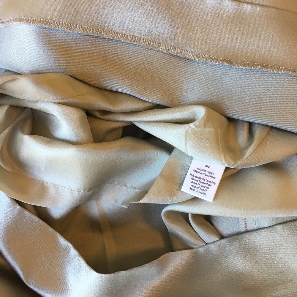 Vera Wang Lavender Label Gray beaded silk top - Picture 7 of 8